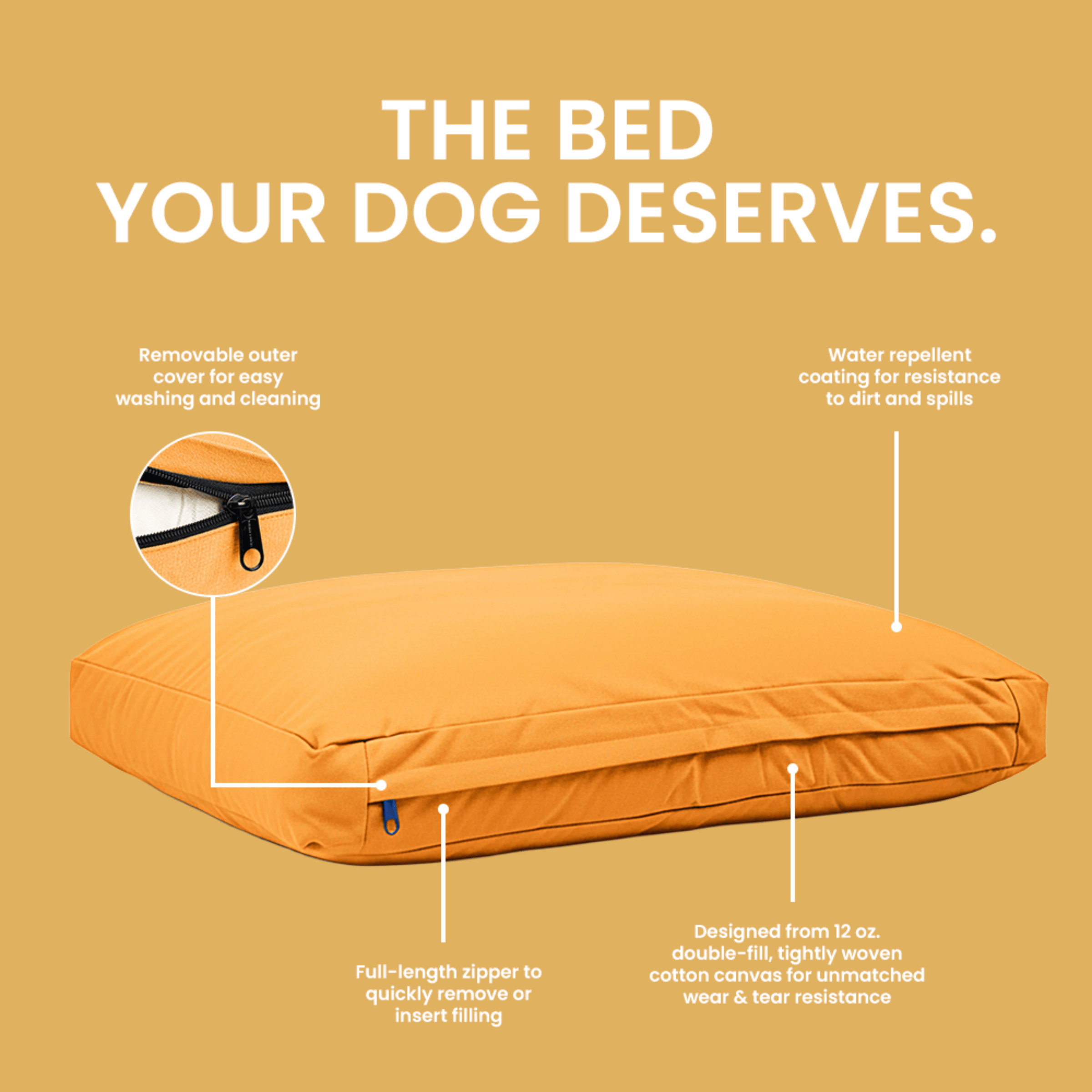 White Duck Dog Bed