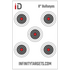 Infinity Targets 8 Inch Bullseye Paper Targets (36"x24")