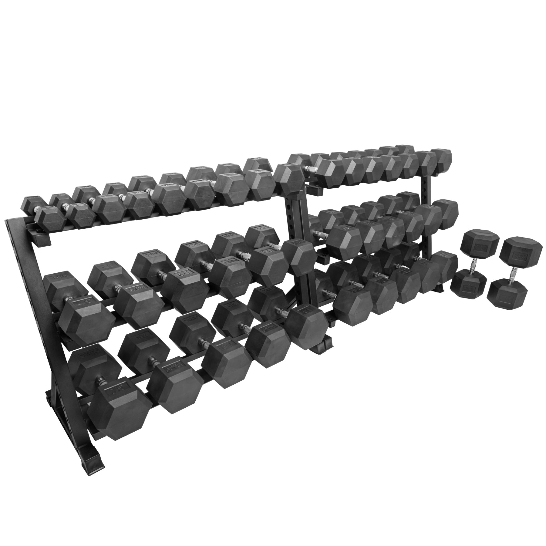 Barbell Standard Rubber Hex Dumbbells - view 23