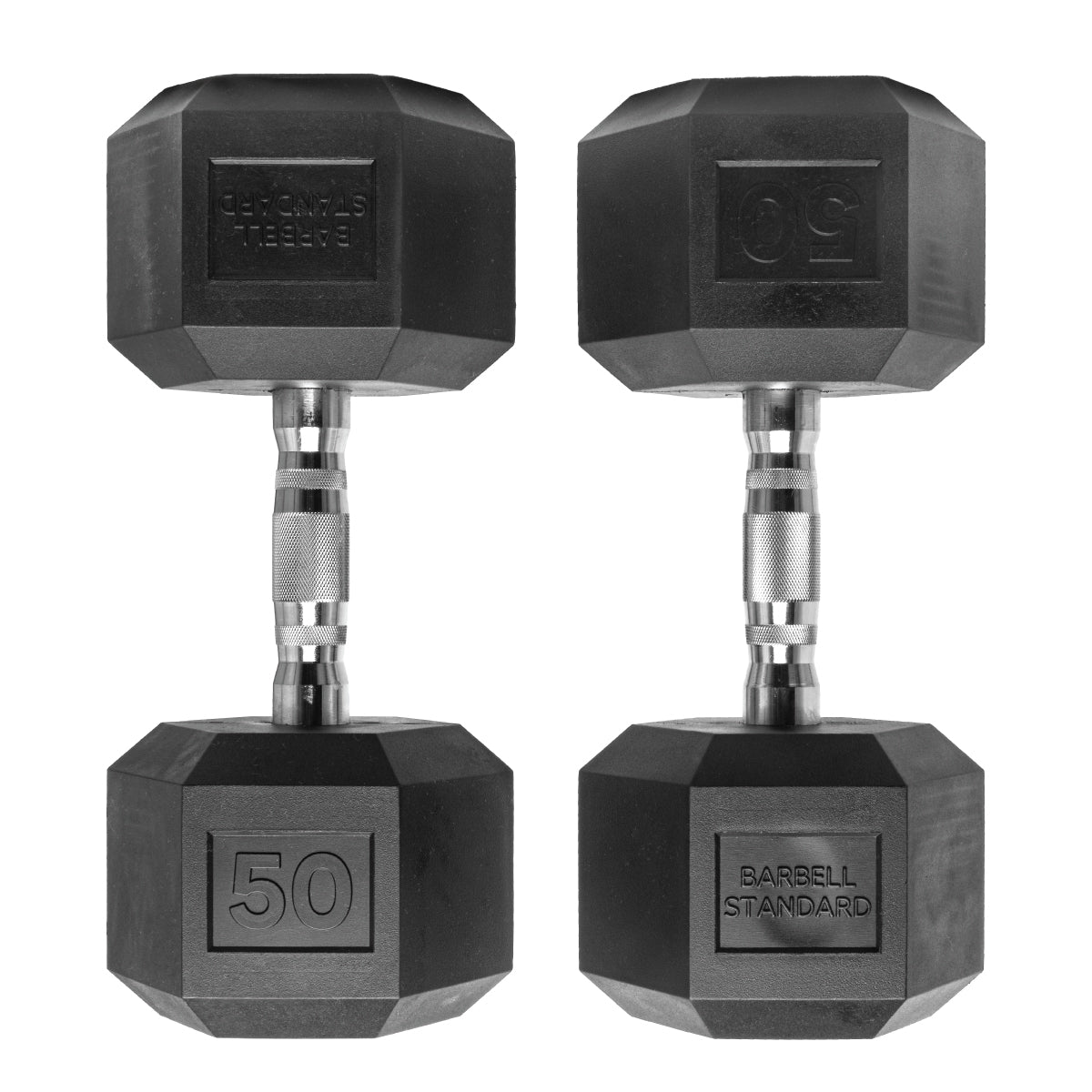 Barbell Standard Rubber Hex Dumbbells - view 11