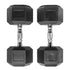 Barbell Standard Rubber Hex Dumbbells - view 11
