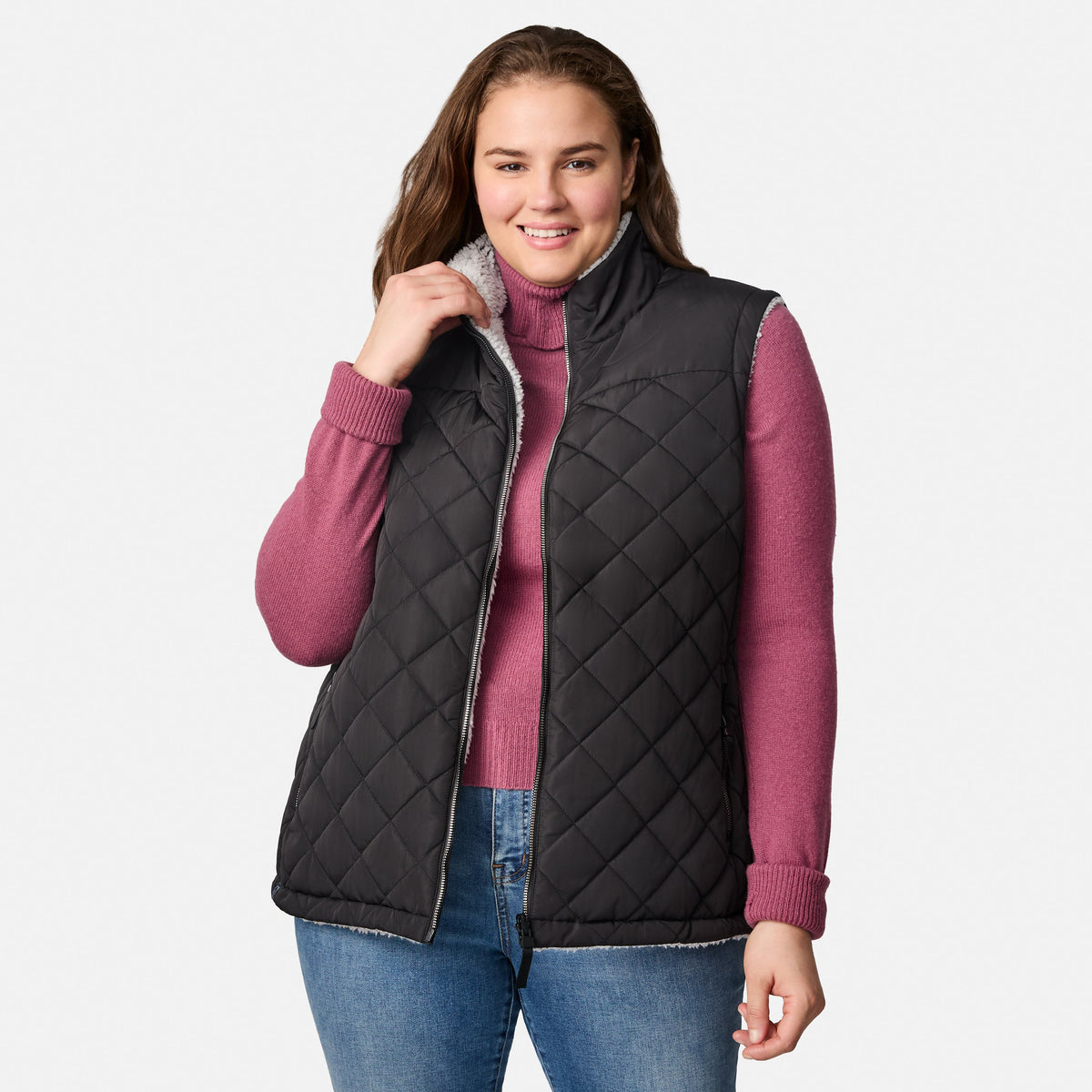 Free Country Women's Plus Size Expedition II Stratus Lite Reversible Vest