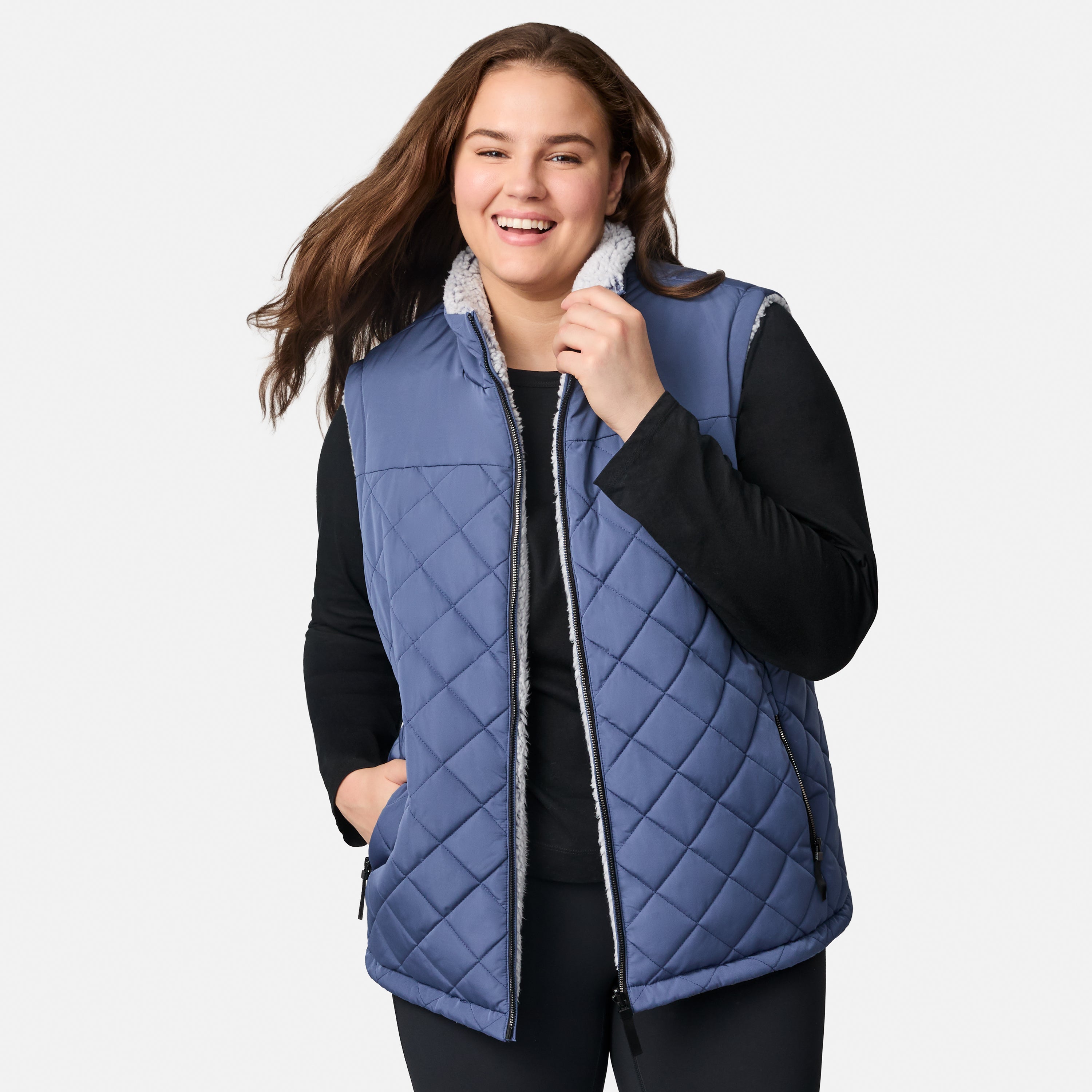 Free Country Women's Plus Size Expedition II Stratus Lite Reversible Vest