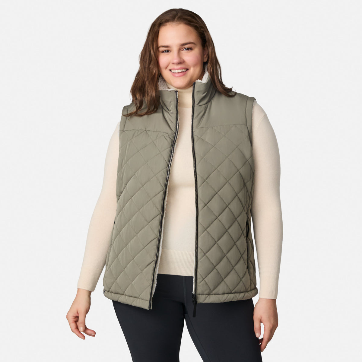 Free Country Women's Plus Size Expedition II Stratus Lite Reversible Vest