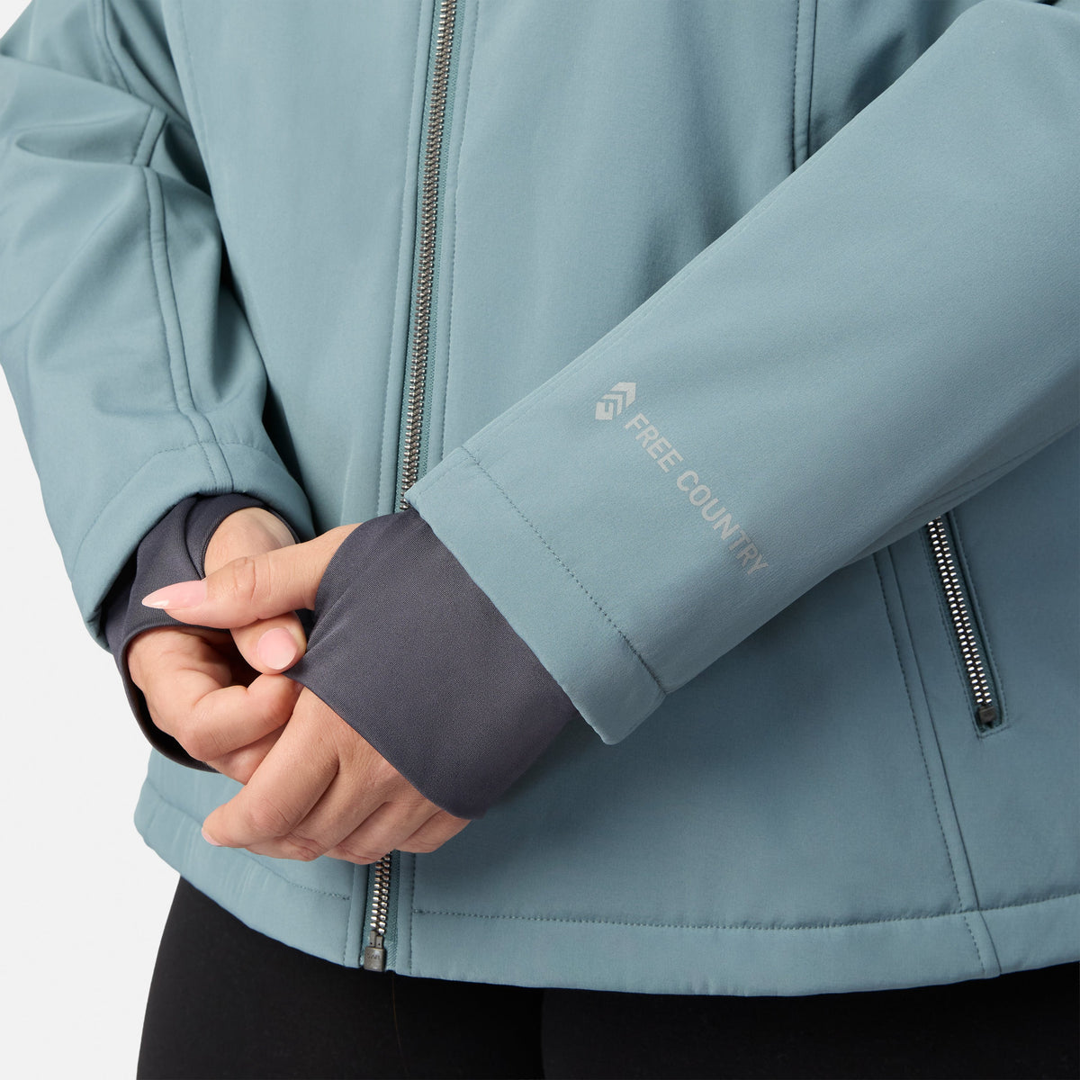 Free Country Women's Plus Size Aeris II Super Softshell® Jacket