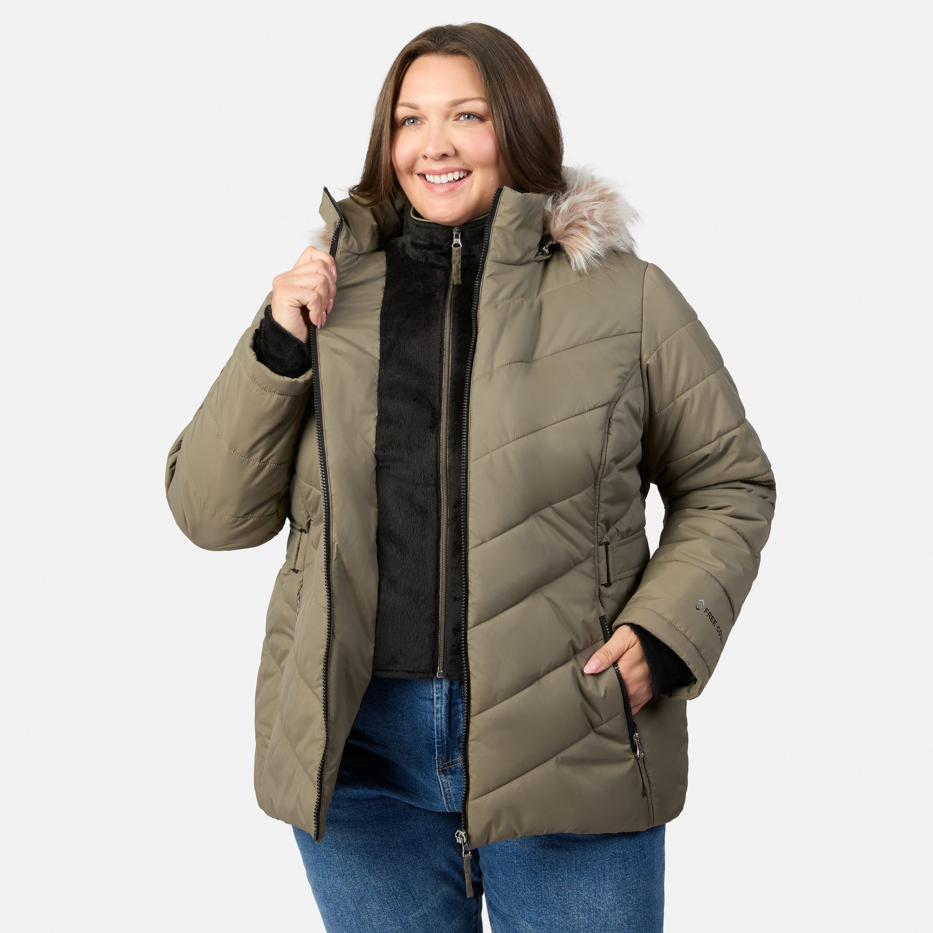 Free Country Women's Plus Size Unstoppable II Poly Air Touch Jacket