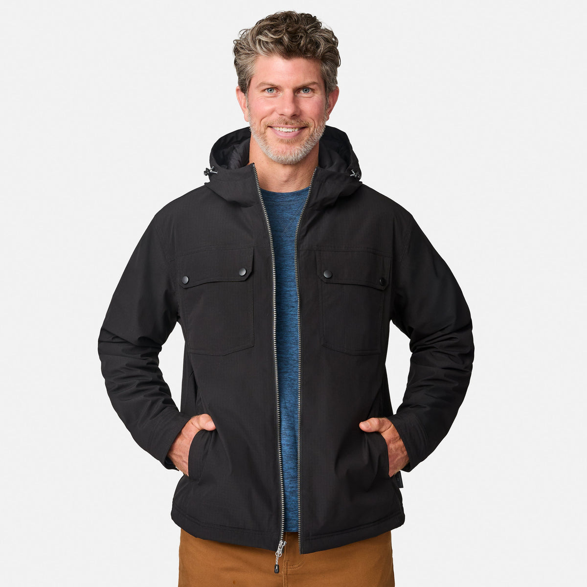 Free Country Men's Hooded Cruiser Midweight Jacket