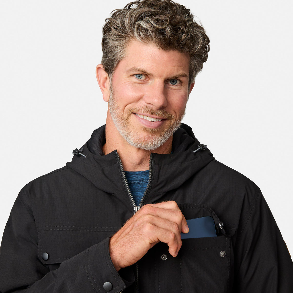 Free Country Men's Hooded Cruiser Midweight Jacket