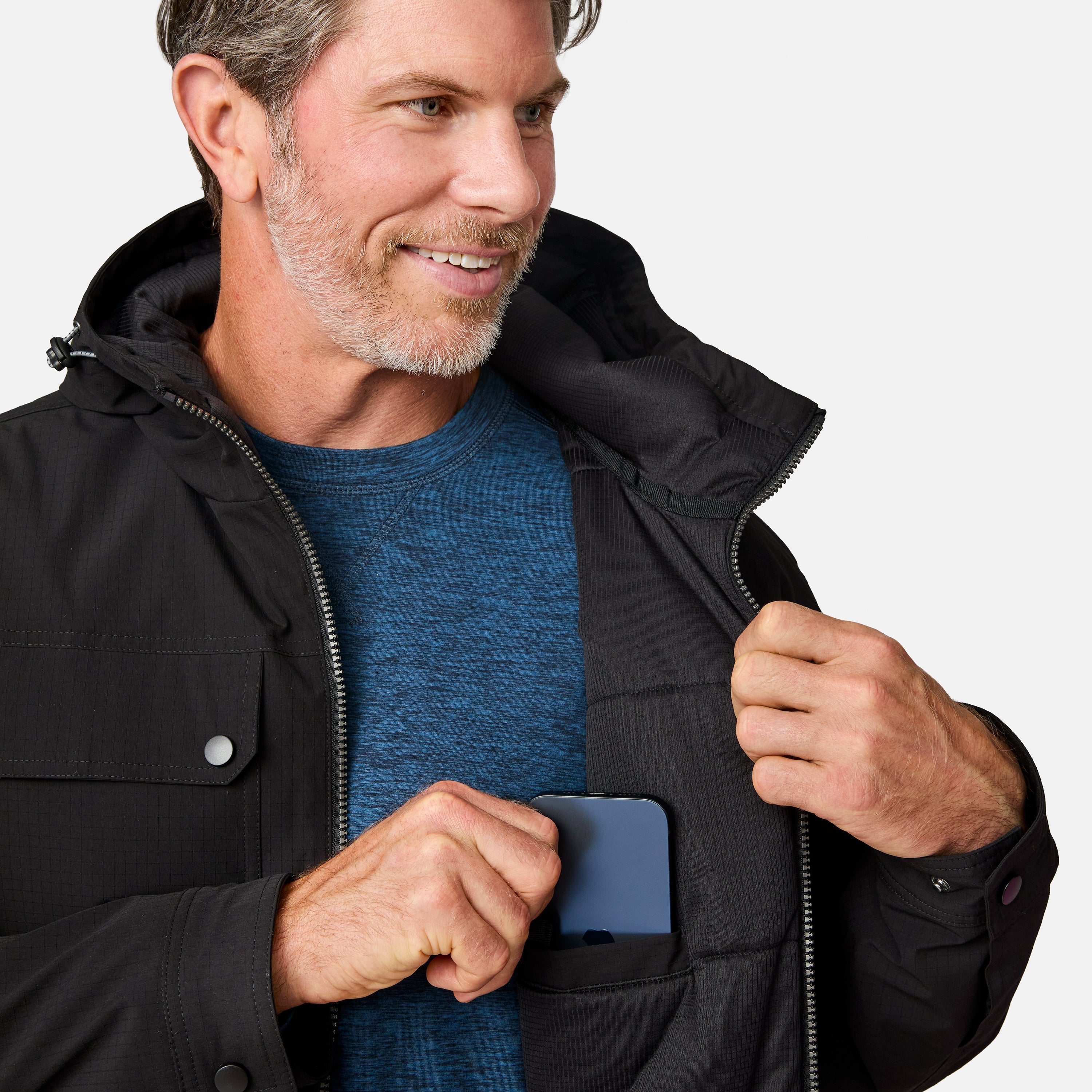 Free Country Men's Hooded Cruiser Midweight Jacket