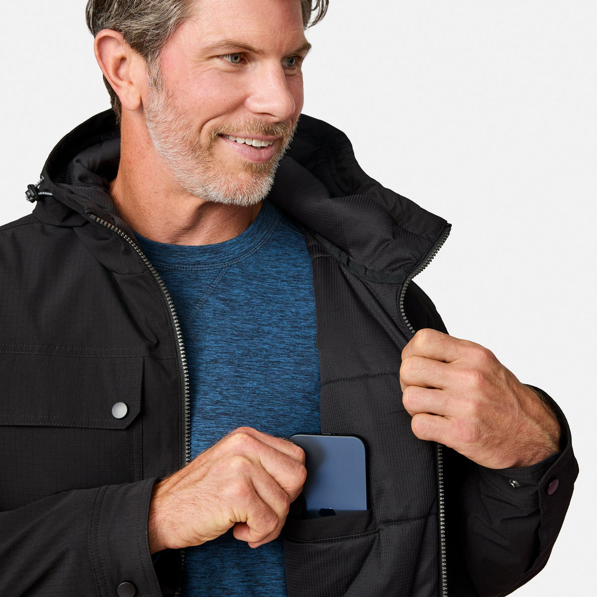 Free Country Men's Hooded Cruiser Midweight Jacket