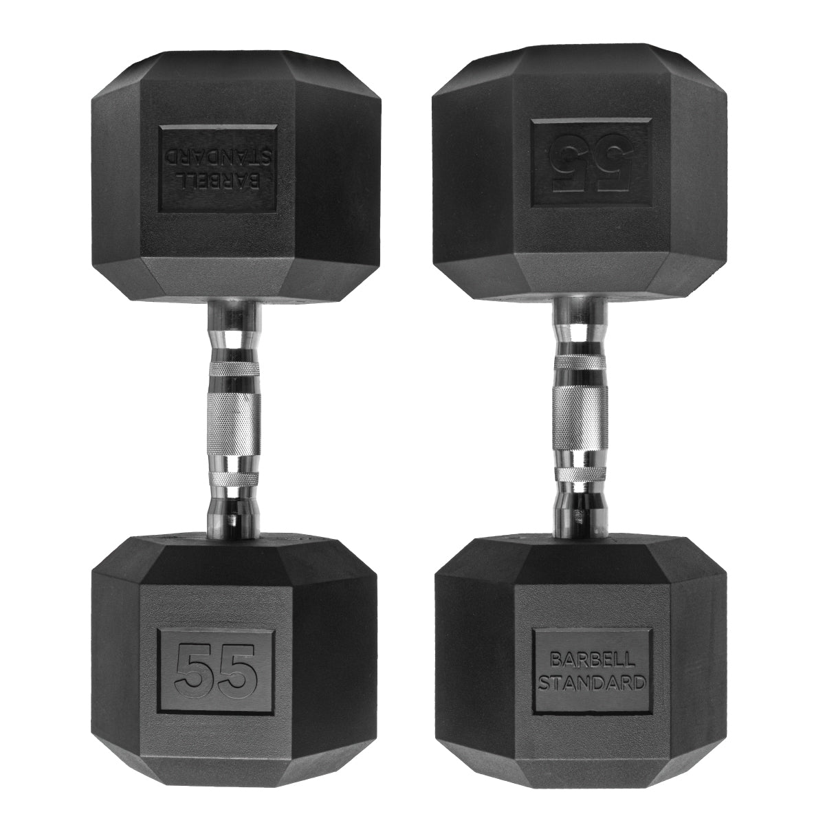 Barbell Standard Rubber Hex Dumbbells - view 12
