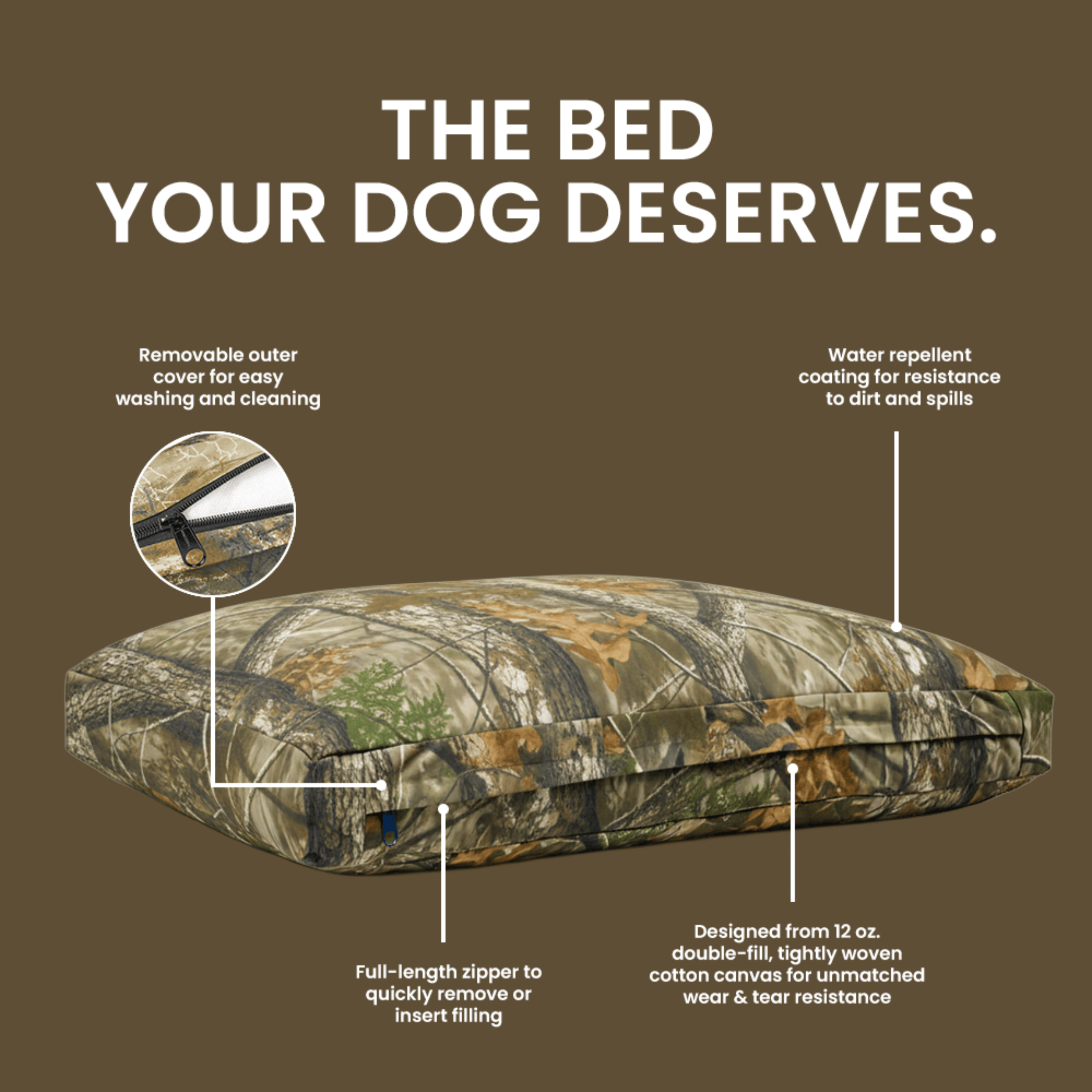White Duck Dog Bed