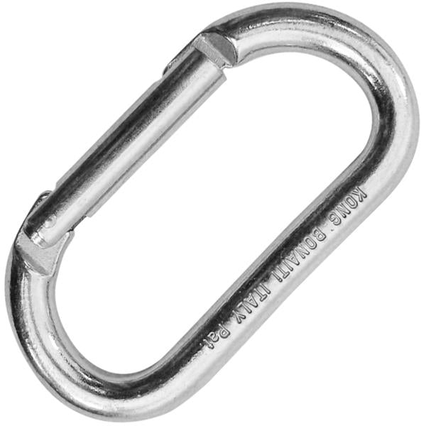 OVAL STEEL STRAIGHT GATE Carabiner