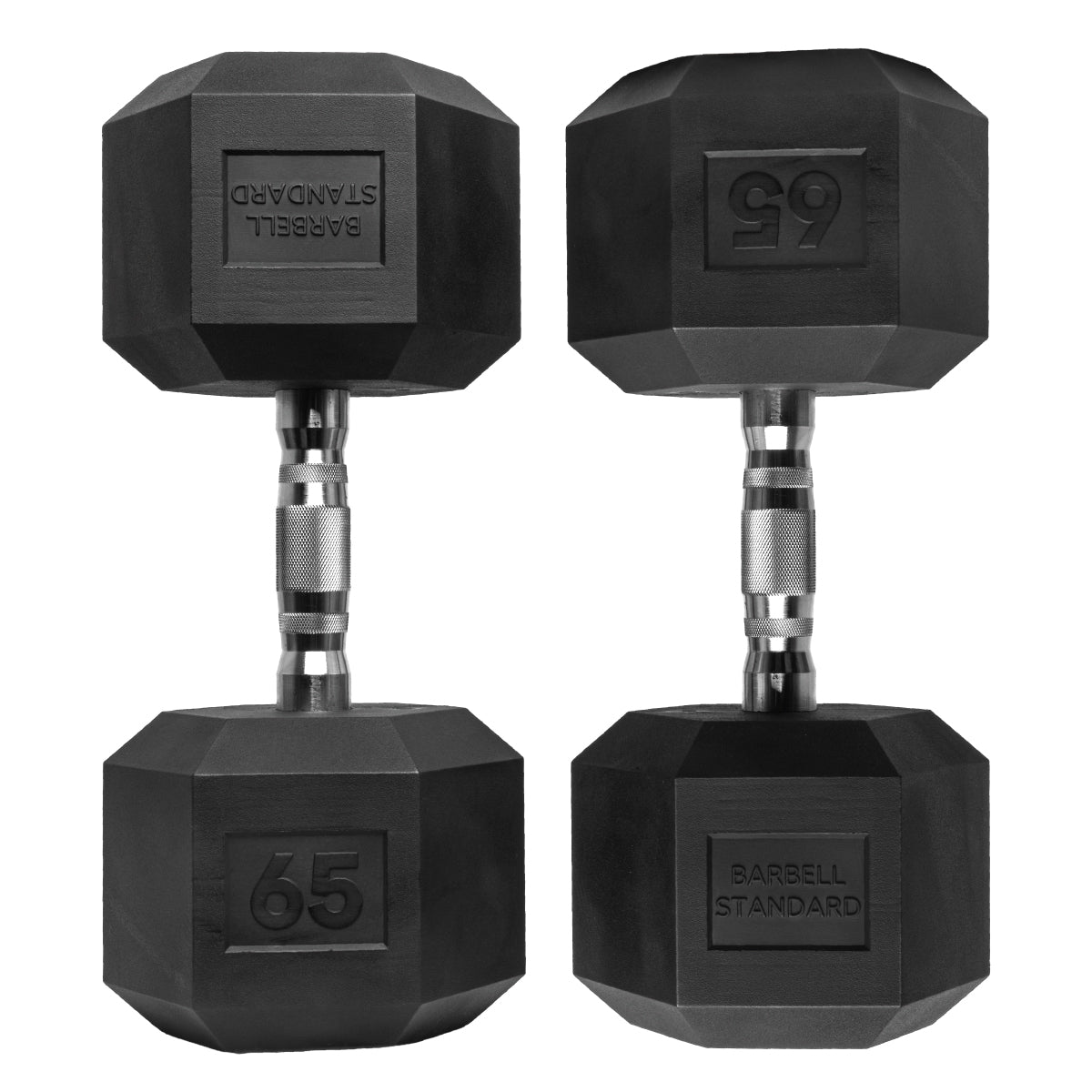 Barbell Standard Rubber Hex Dumbbells - view 13