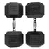 Barbell Standard Rubber Hex Dumbbells - view 13