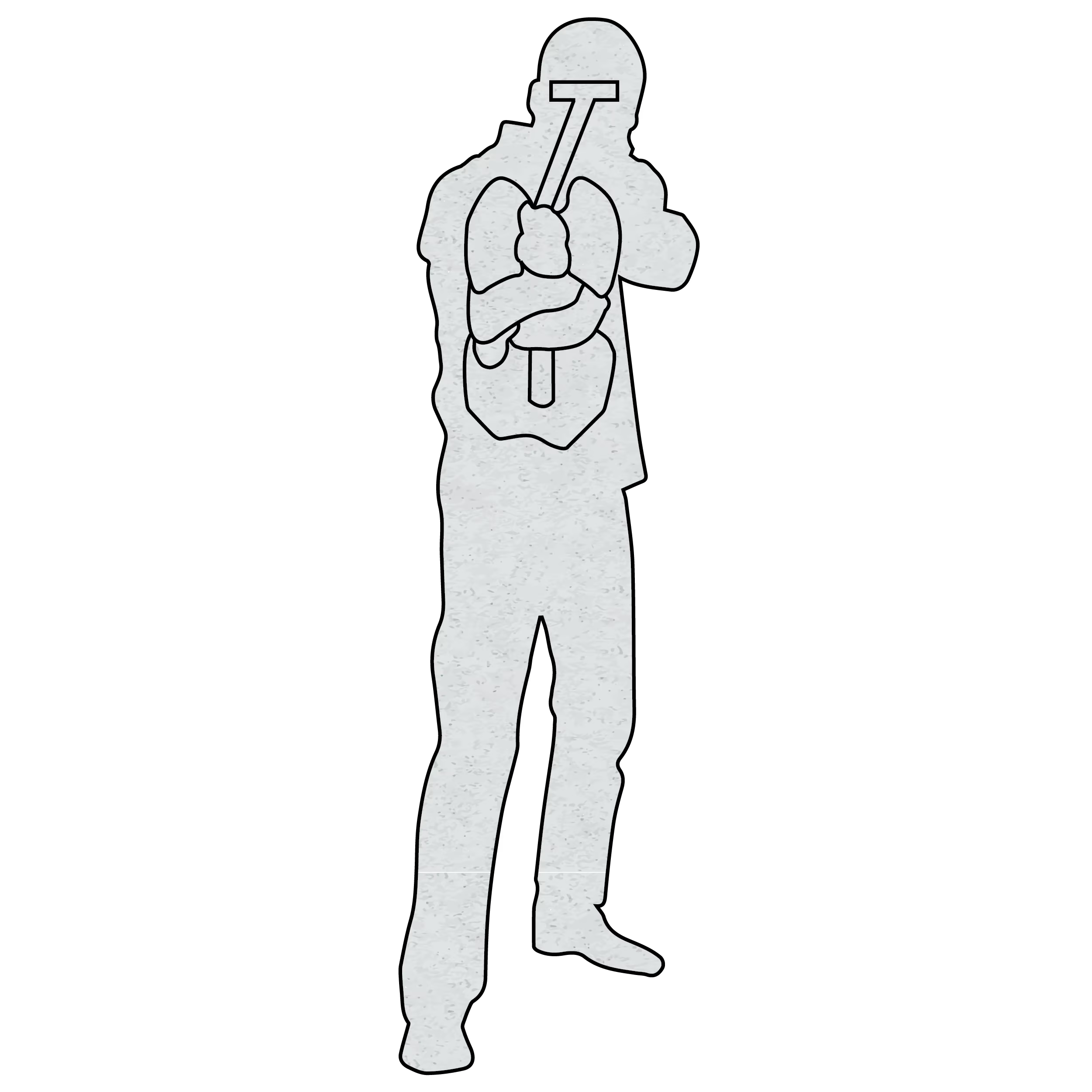 6 Foot Infinity Target Silhouette