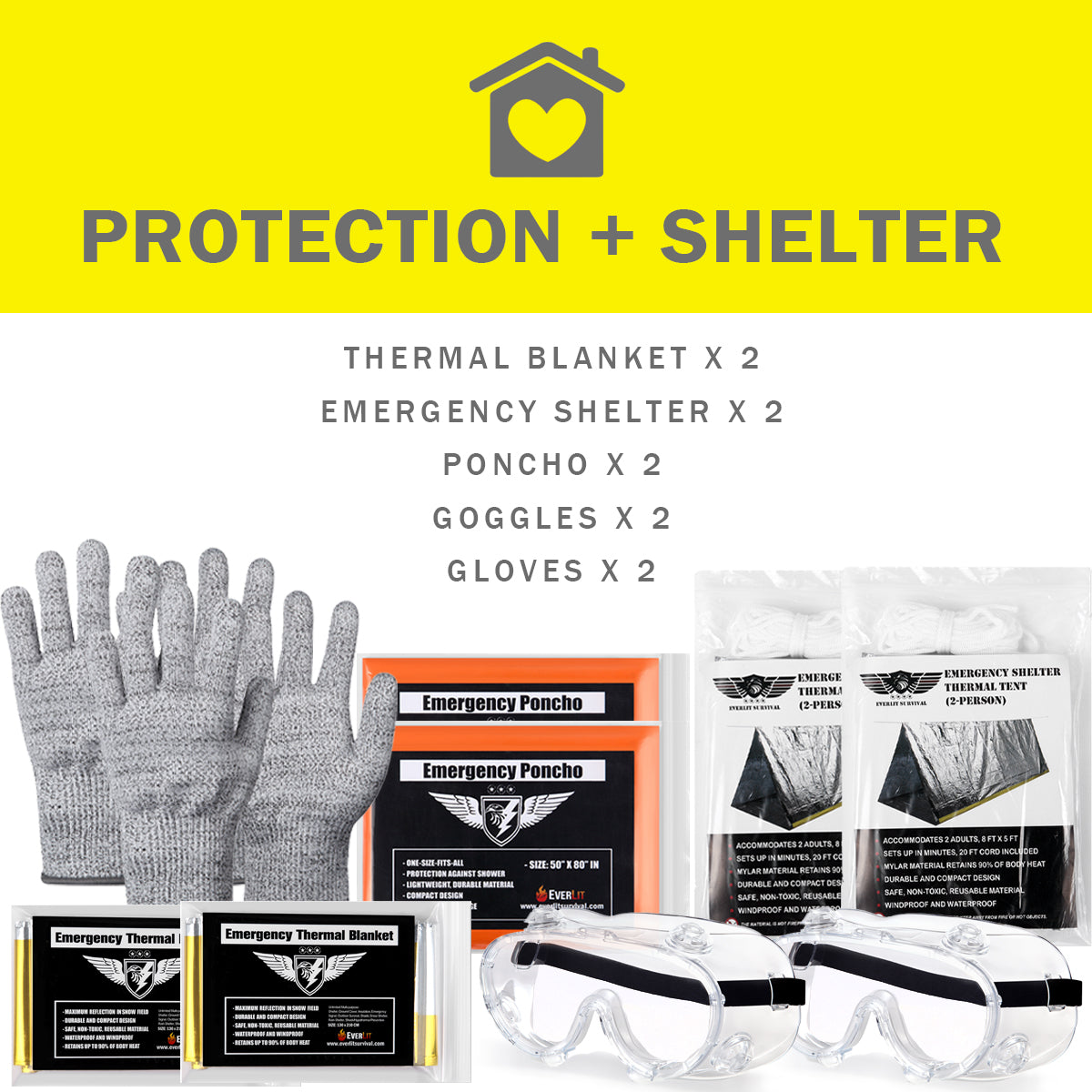 STORM II™ EMERGENCY KIT 2-PERSON by Everlit Survival