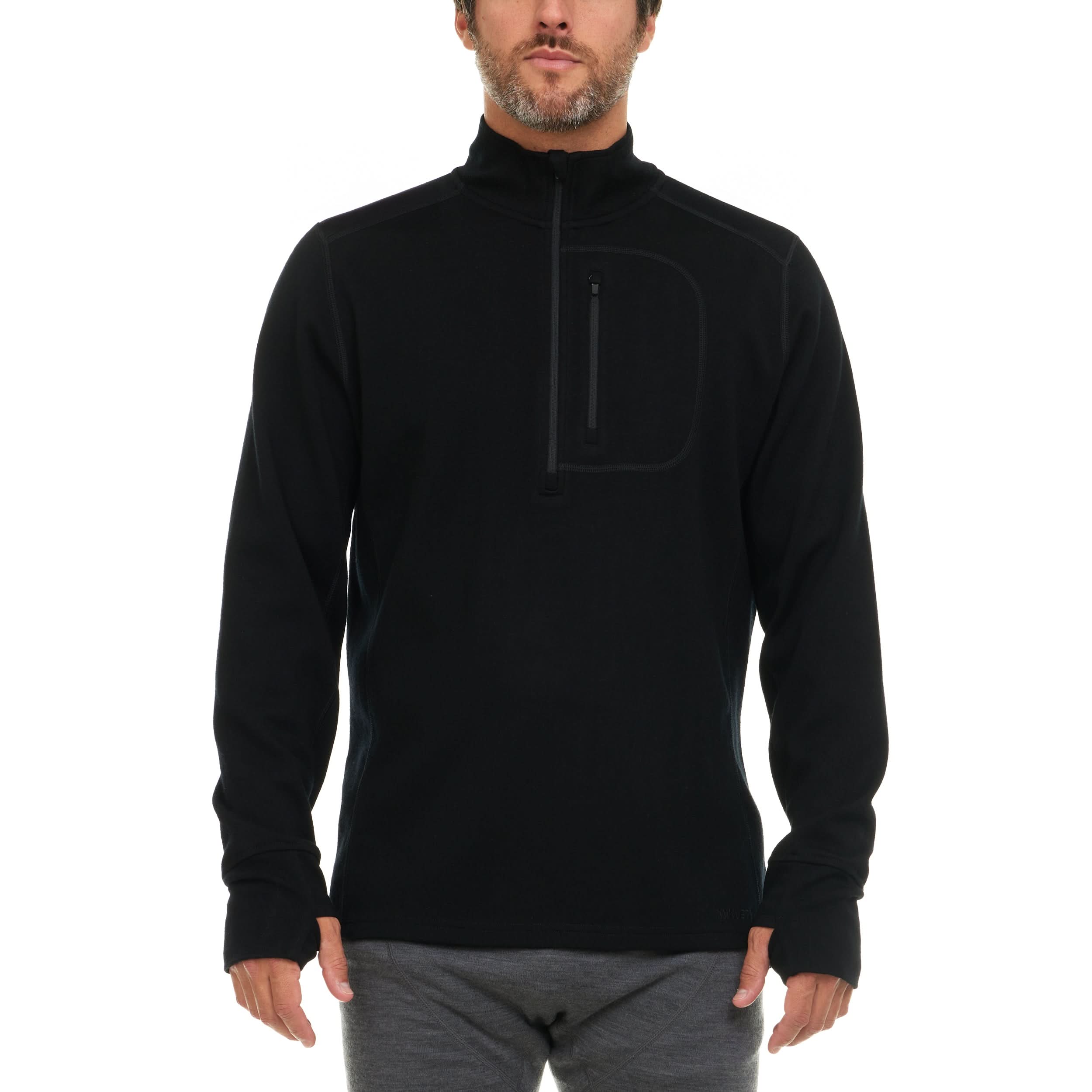 Minus33 Merino Wool Clothing Wilderness Expedition Men's Wool 1/4 Zip