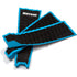 DORSAL Three 3 Piece EVA Surfboard Deck Traction Pads with Kicker Tail for Stomp Skimboards, Surf Boards, Fish Board, Funboard Black/Blue/Red - view 4