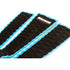 DORSAL Three 3 Piece EVA Surfboard Deck Traction Pads with Kicker Tail for Stomp Skimboards, Surf Boards, Fish Board, Funboard Black/Blue/Red - view 6