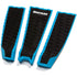 DORSAL Three 3 Piece EVA Surfboard Deck Traction Pads with Kicker Tail for Stomp Skimboards, Surf Boards, Fish Board, Funboard Black/Blue/Red - view 2