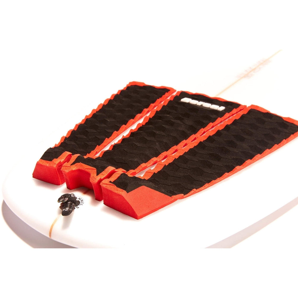 DORSAL Three 3 Piece EVA Surfboard Deck Traction Pads with Kicker Tail for Stomp Skimboards, Surf Boards, Fish Board, Funboard Black/Blue/Red - view 12