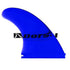 DORSAL FlexRez Futures Thruster Fins — Medium / Blue / Polycarbonate with Flexcore - view 3