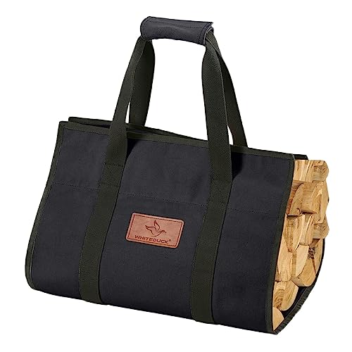White Duck Rectangle Canvas Firewood Log Carriers