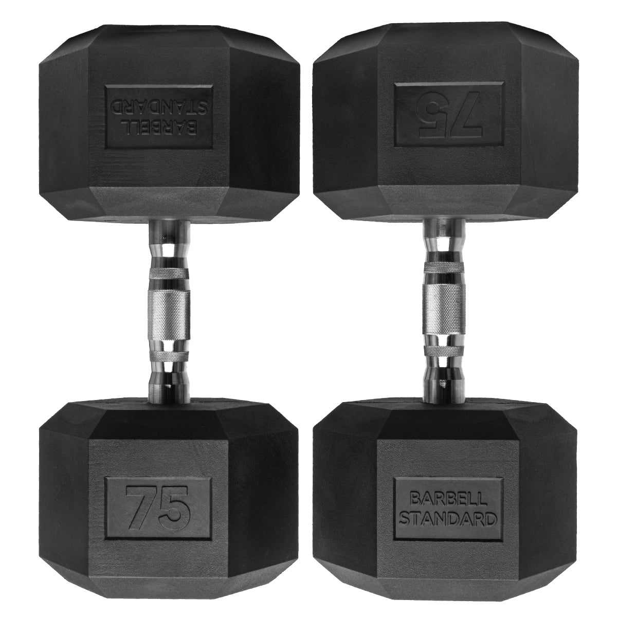 Barbell Standard Rubber Hex Dumbbells - view 16
