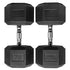 Barbell Standard Rubber Hex Dumbbells - view 16