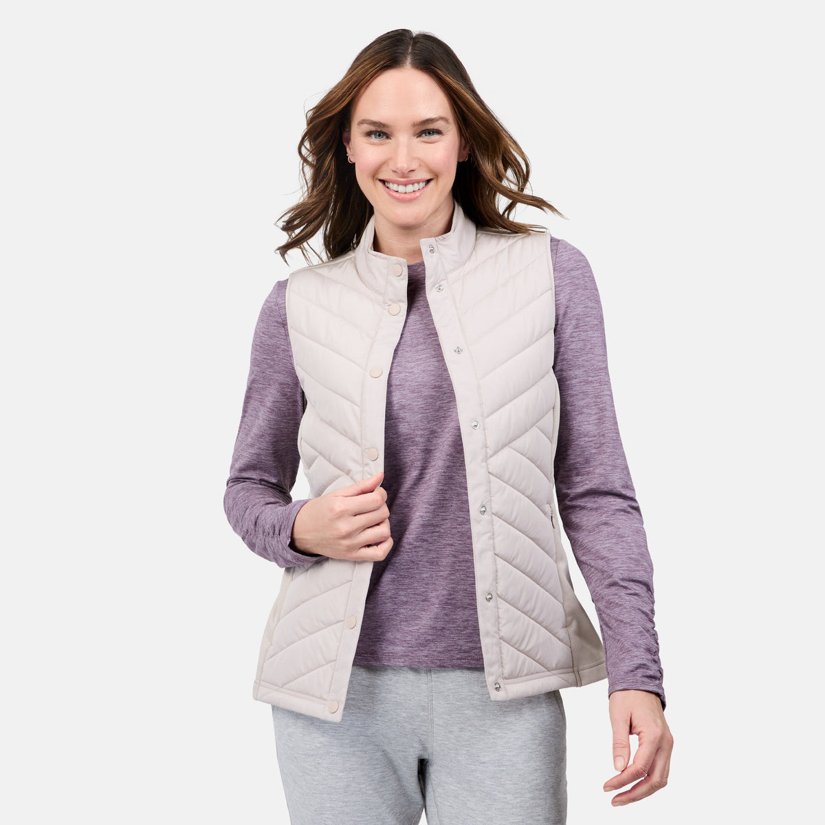 Free Country Women's Hybrid Snap Front Vest
