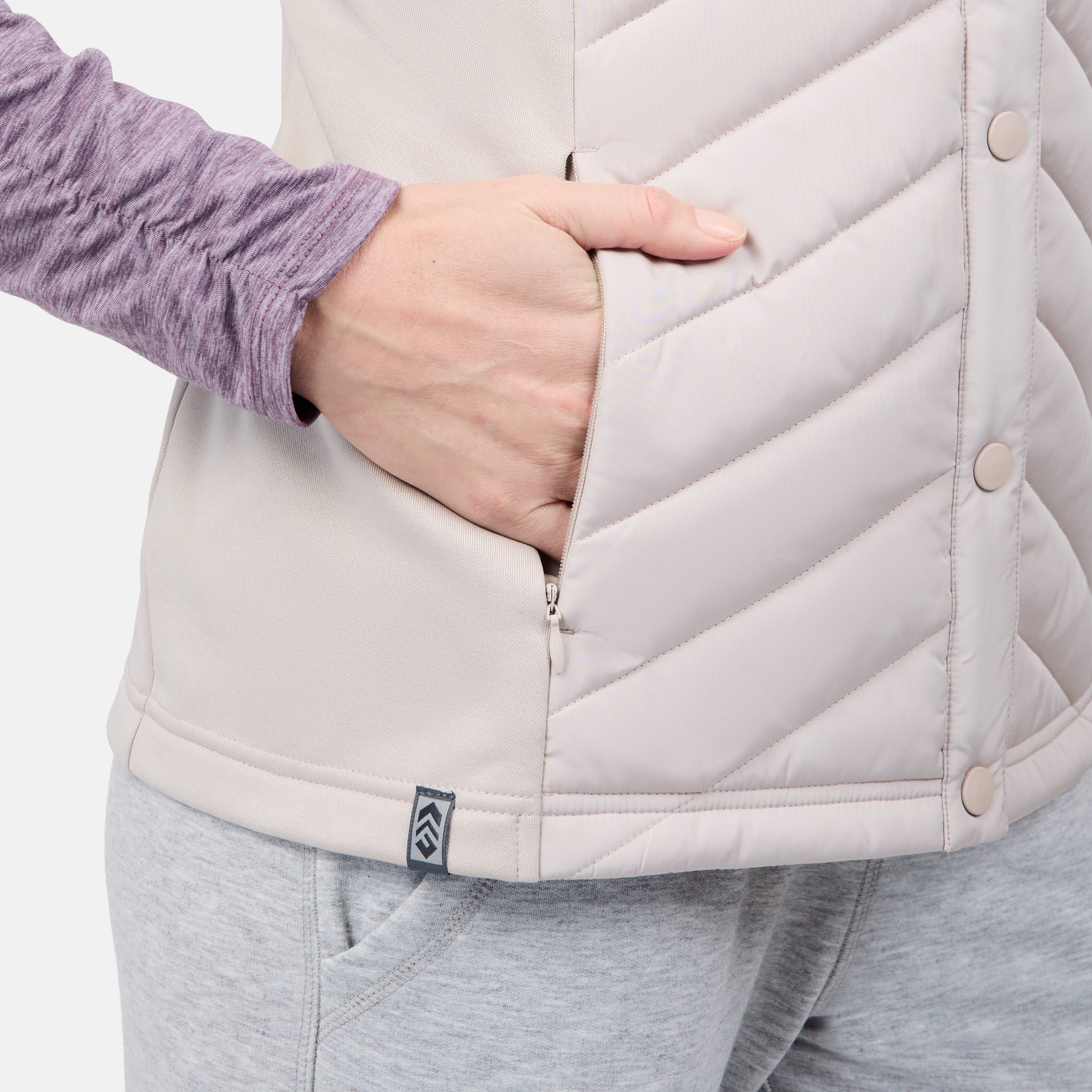 Free Country Women's Hybrid Snap Front Vest