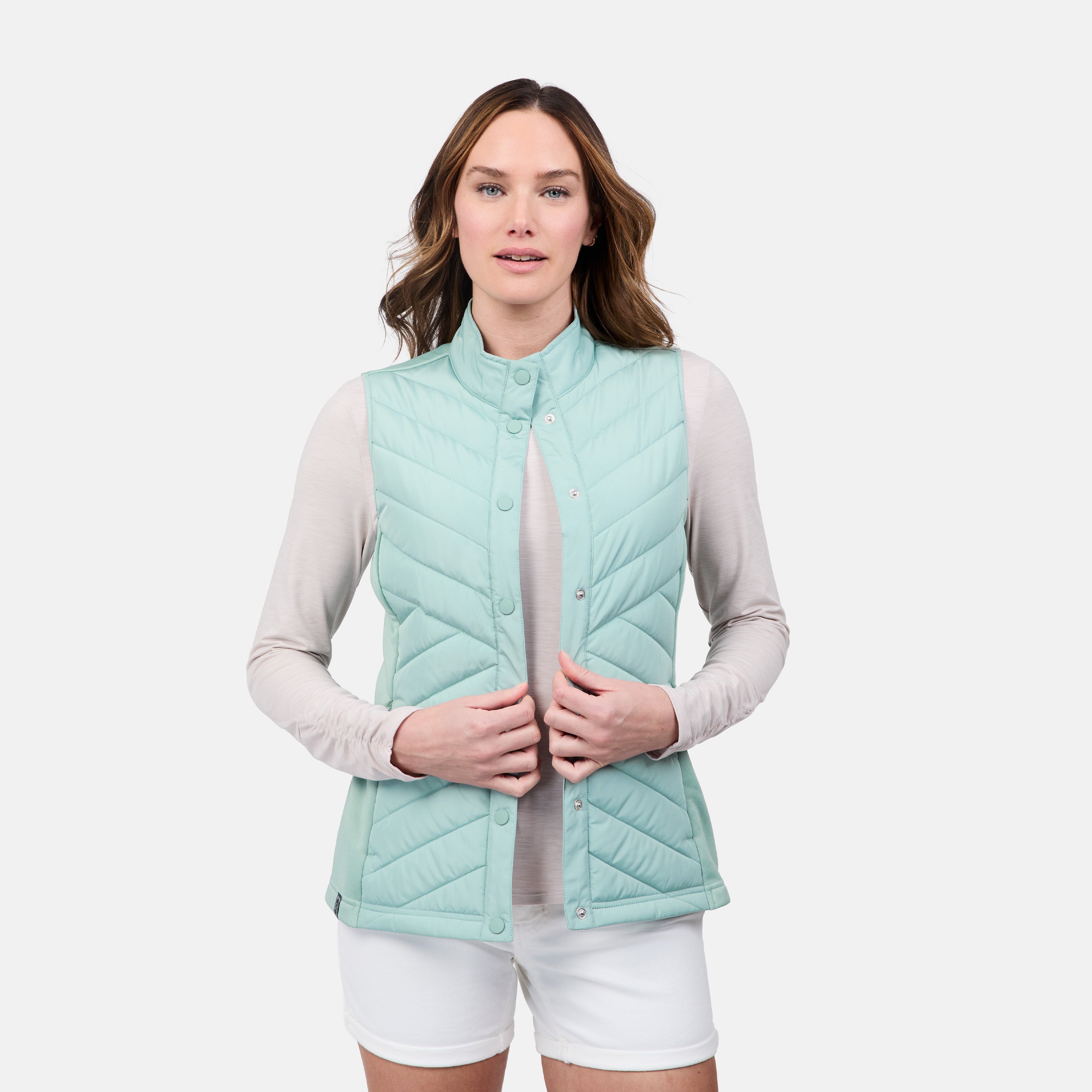 Free Country Women's Hybrid Snap Front Vest