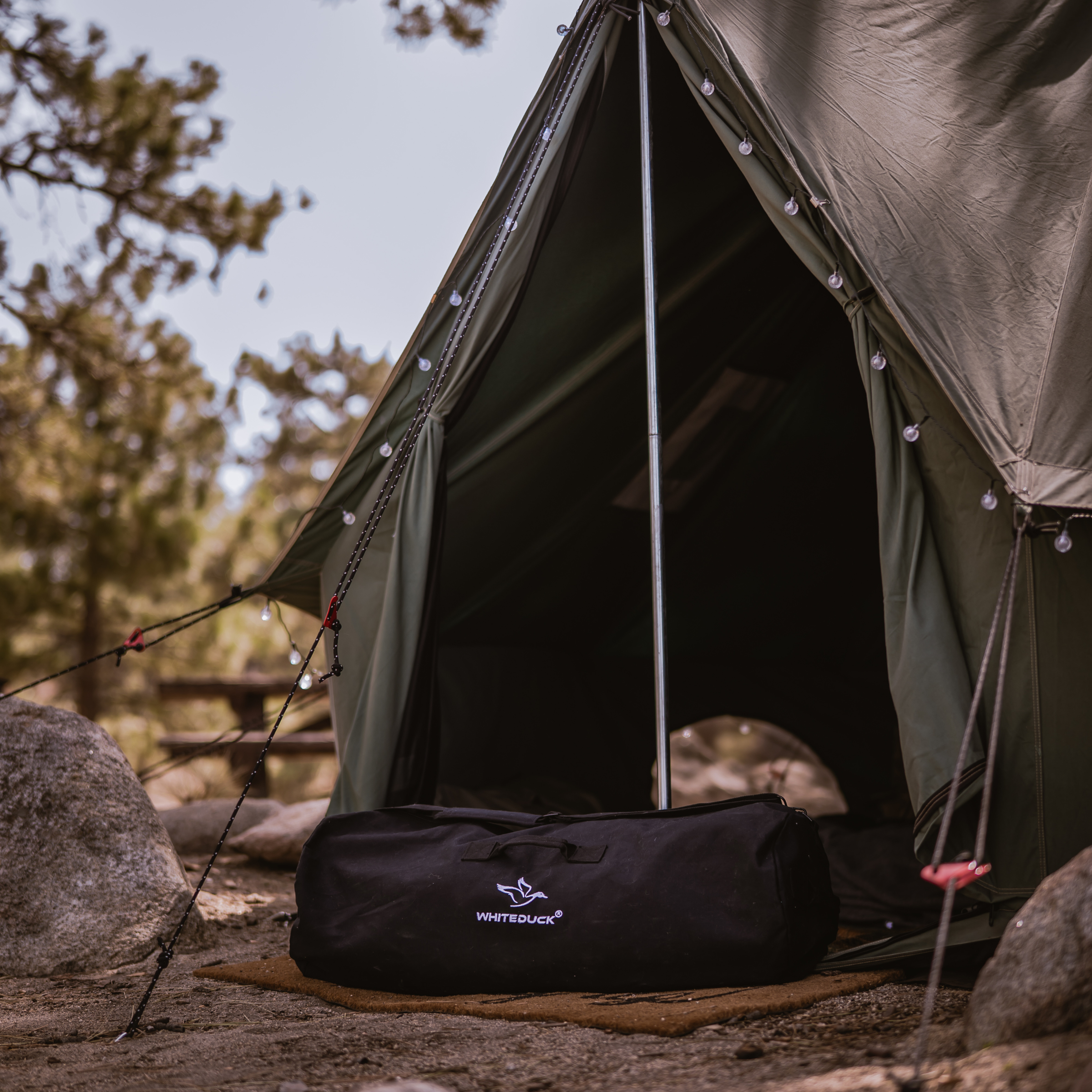 White Duck Hoplite Canvas Duffel Bag