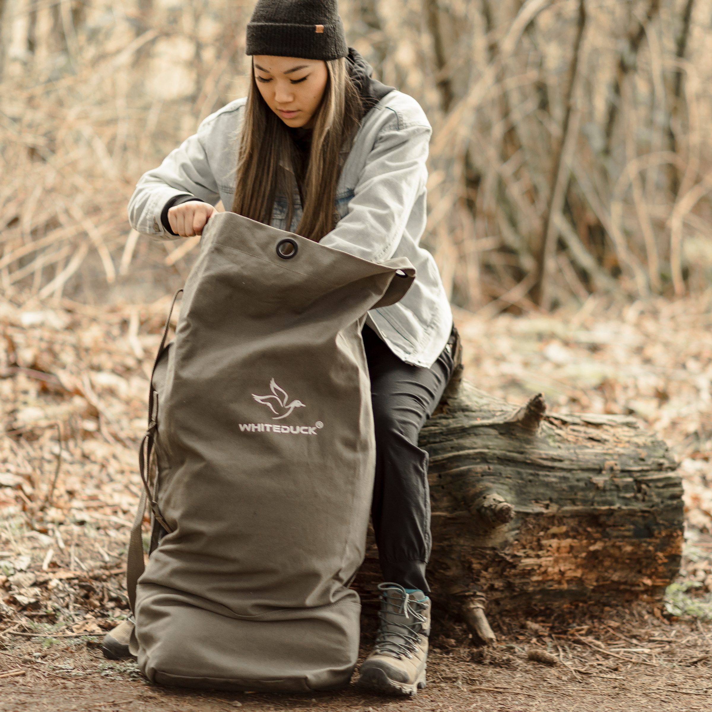 White Duck Hoplite Canvas G.I. Top Load Bag