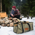 White Duck Rectangle Canvas Firewood Log Carriers
