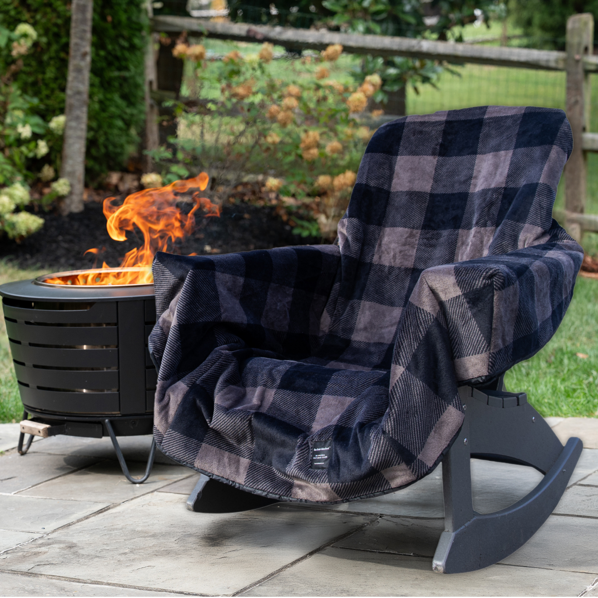 City Bonfires Chair Blanket – Fleece Outdoor Chair Cover — product view 26