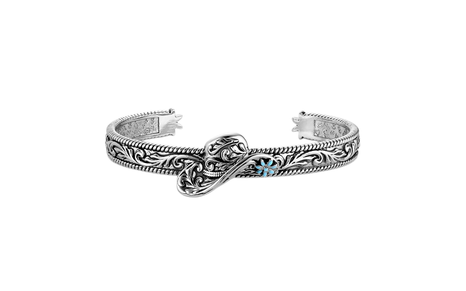 Montana Silversmiths Under The Brim Cuff Bracelet — Silver / Silver Plated / OSFM