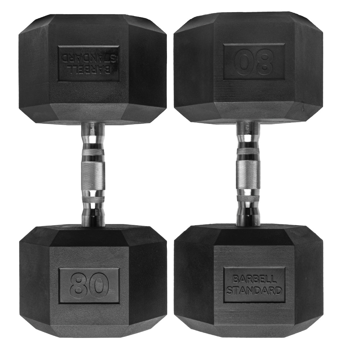 Barbell Standard Rubber Hex Dumbbells - view 17