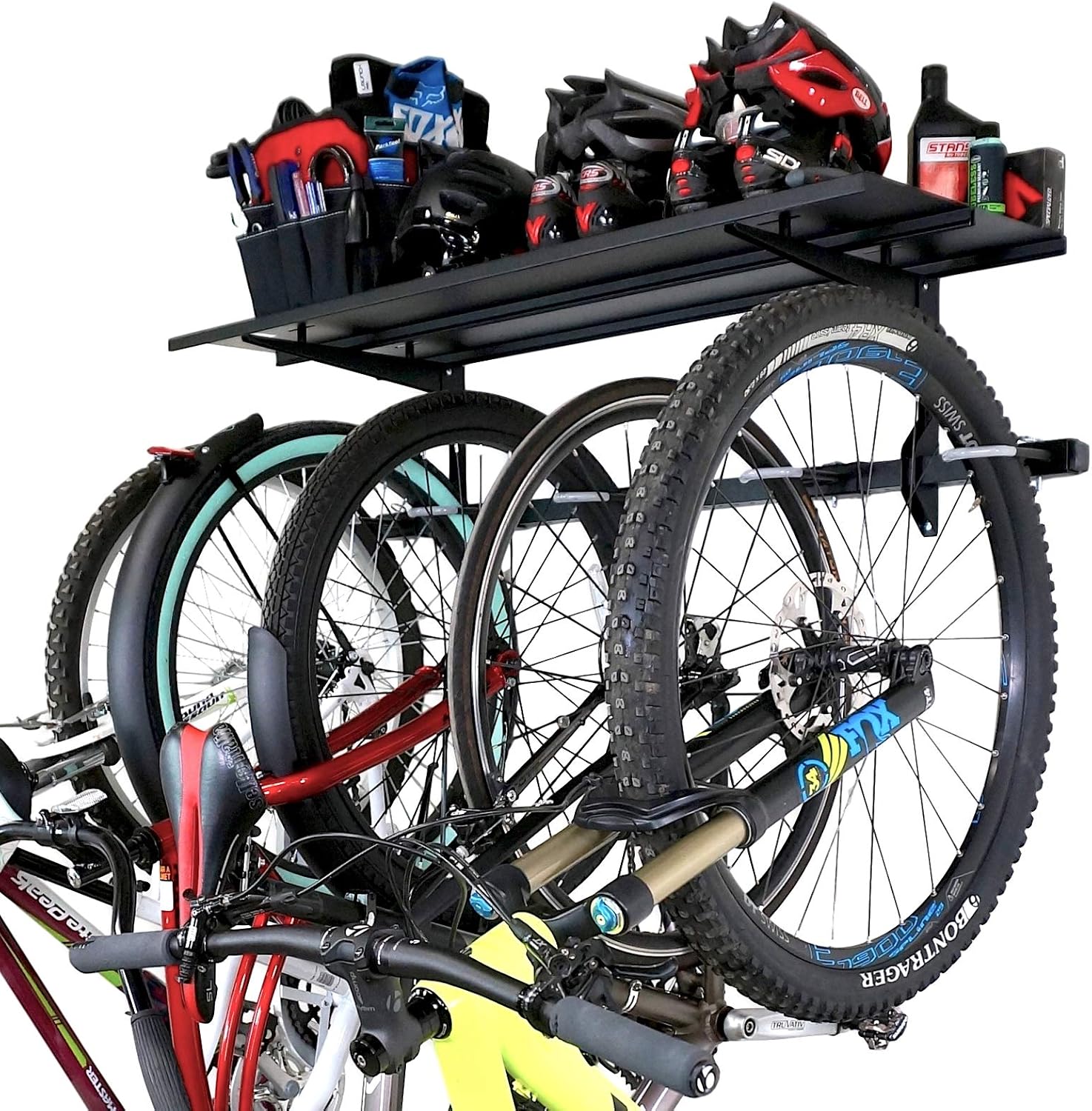 StoreYourBoard G-Bike Solid Shelf 5-Bike Wall Rack — product view 1