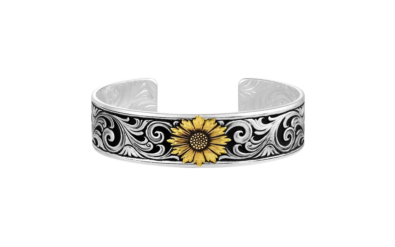Montana Silversmiths Toward The Sun Cuff Bracelet — Silver / Silver Plated / OSFM