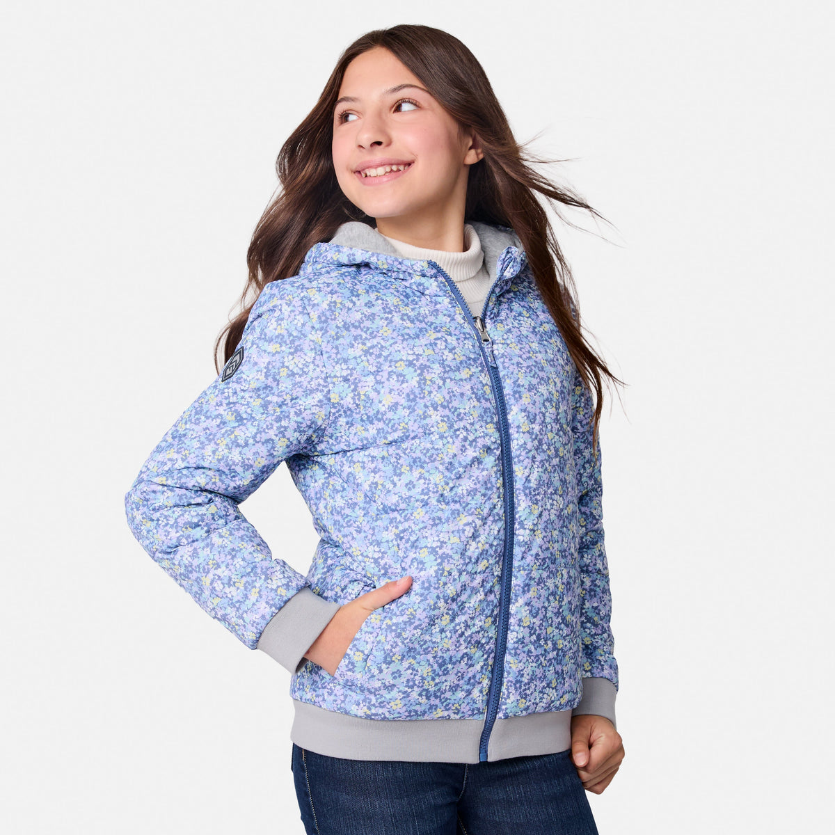 Free Country Girls' Poofie Reversible Puffer Jacket