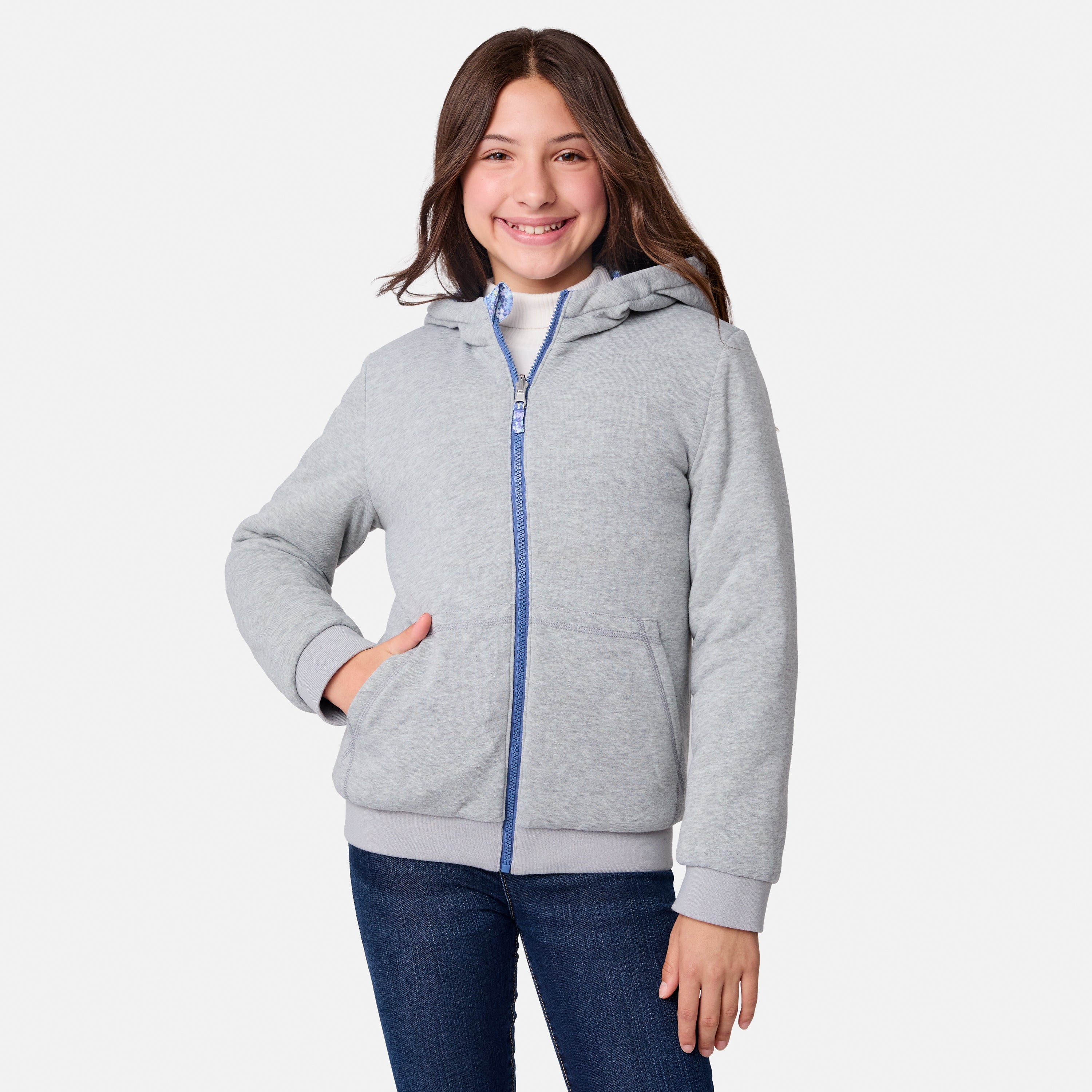 Free Country Girls' Poofie Reversible Puffer Jacket