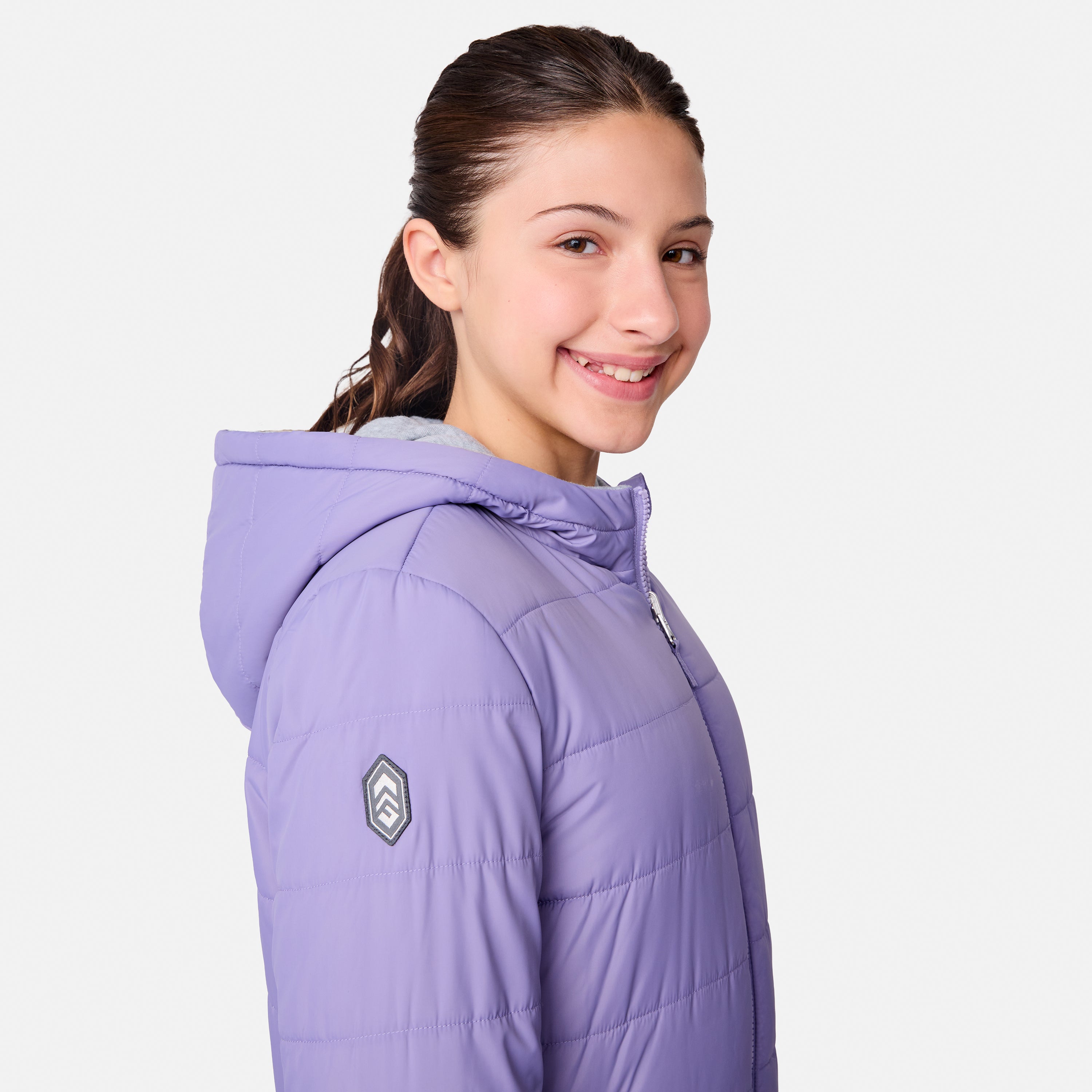 Free Country Girls' Poofie Reversible Puffer Jacket