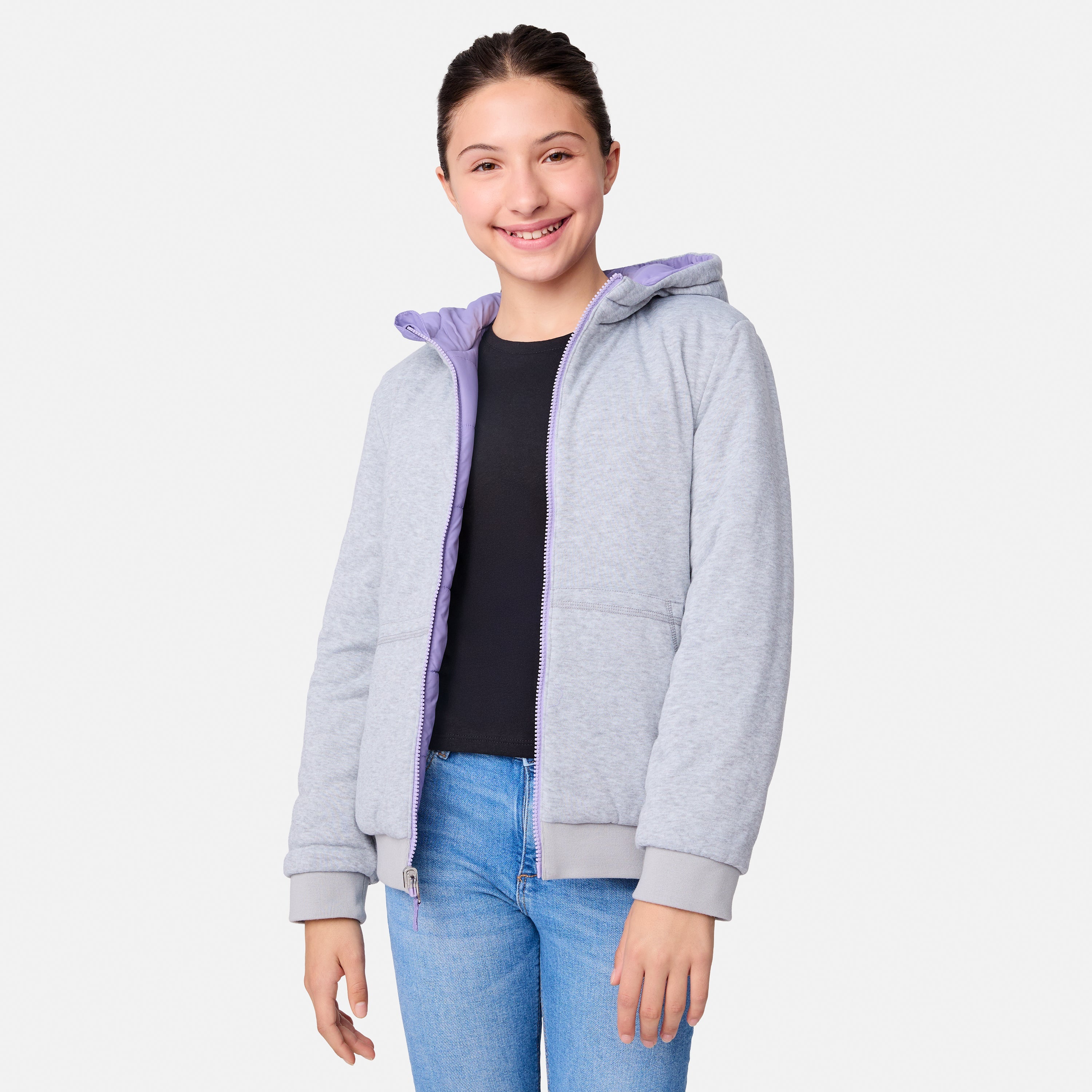 Free Country Girls' Poofie Reversible Puffer Jacket