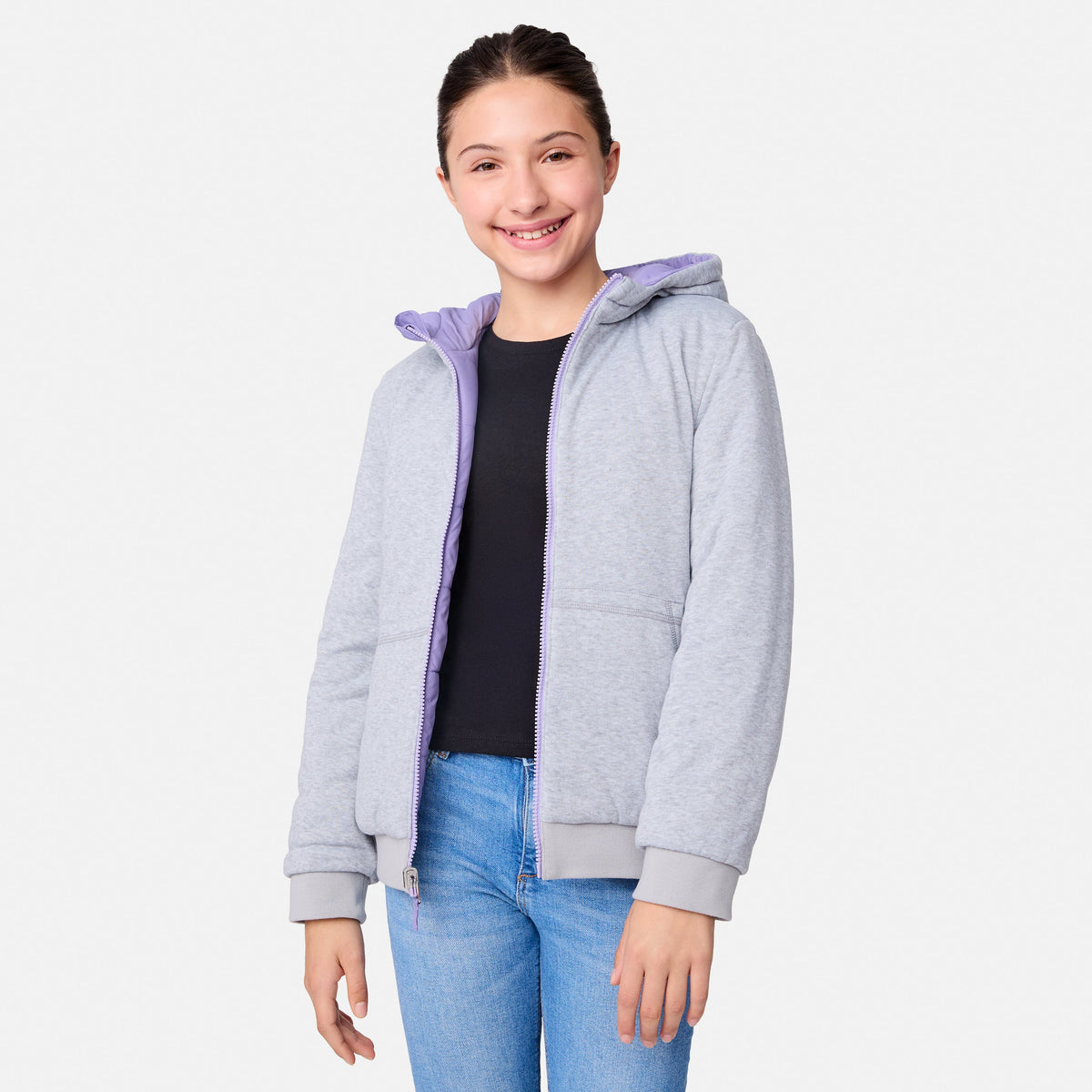 Free Country Girls' Poofie Reversible Puffer Jacket