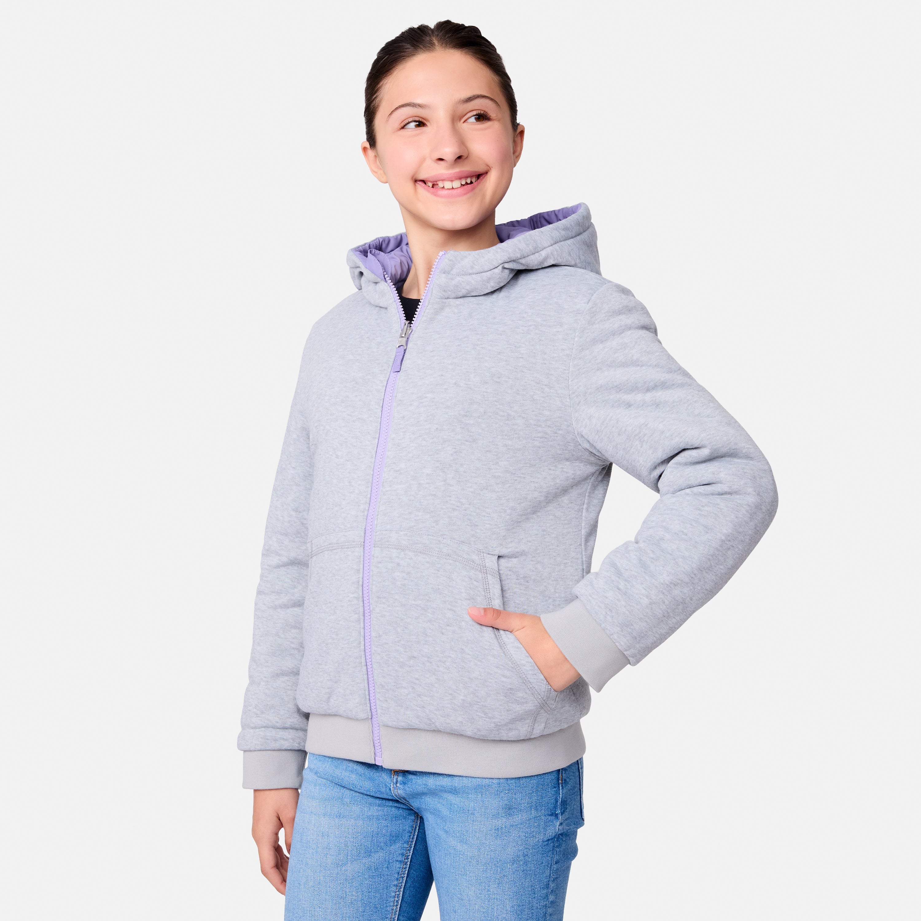Free Country Girls' Poofie Reversible Puffer Jacket