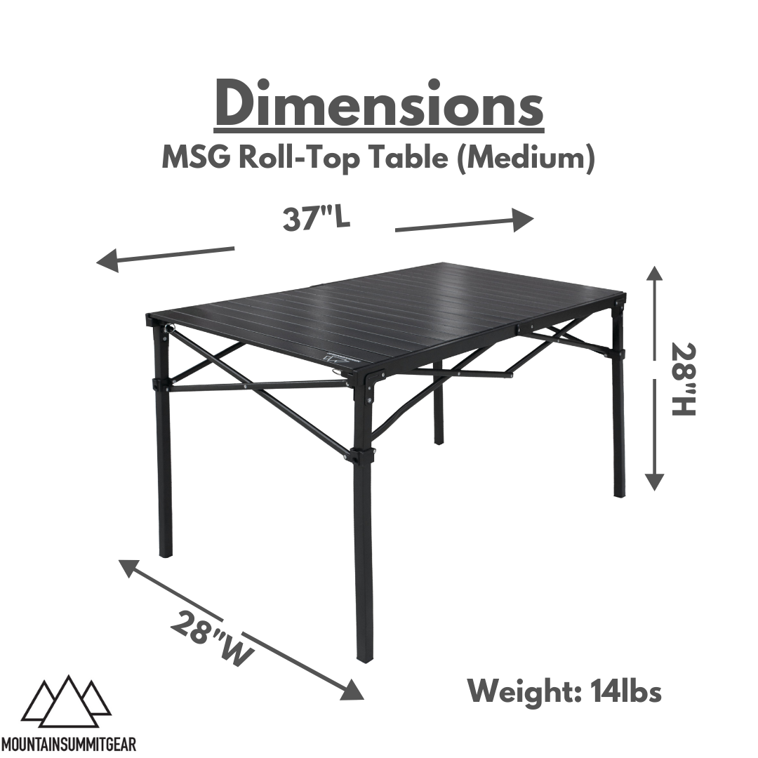 Mountain Summit Gear Heavy Duty Roll Top Table