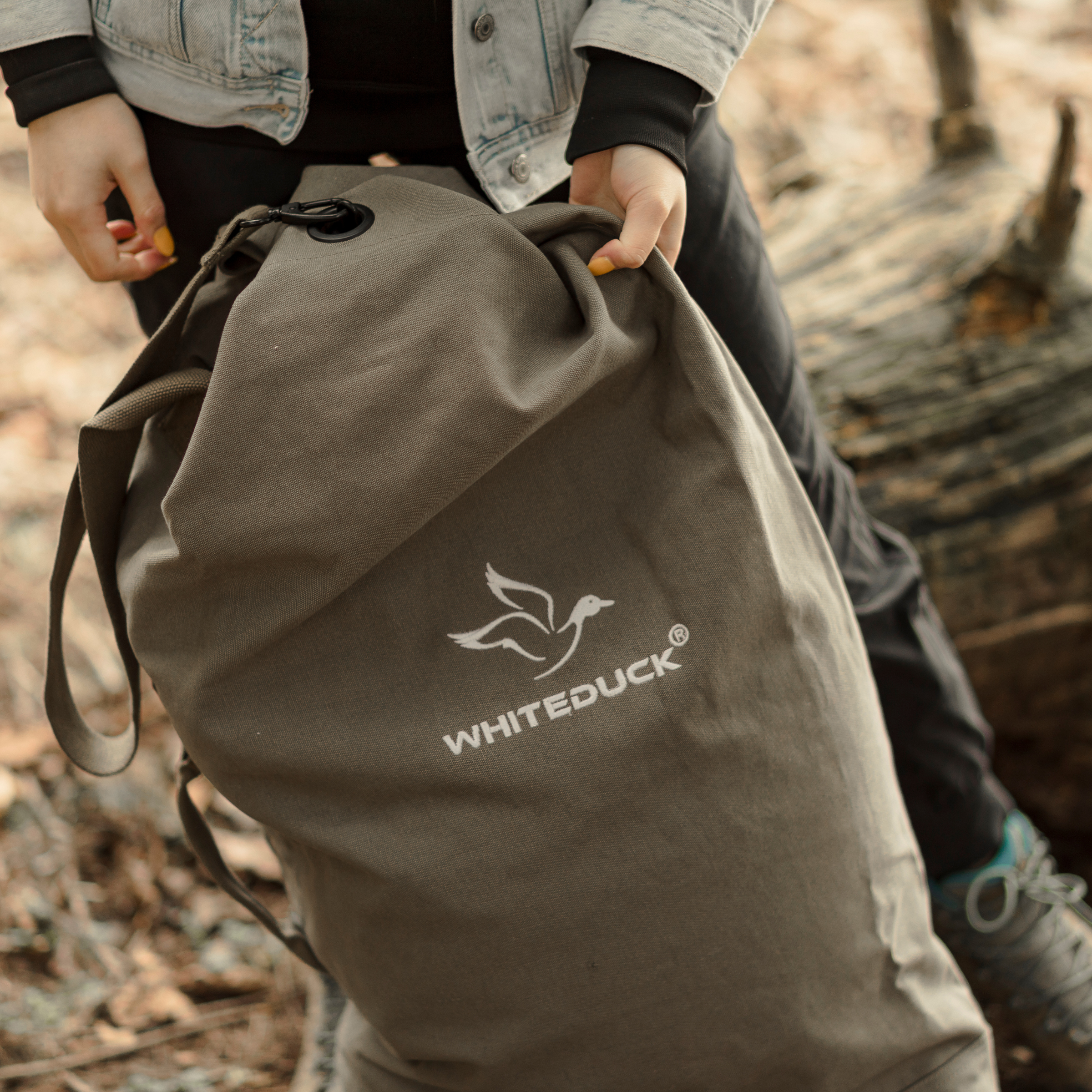 White Duck Hoplite Canvas G.I. Top Load Bag