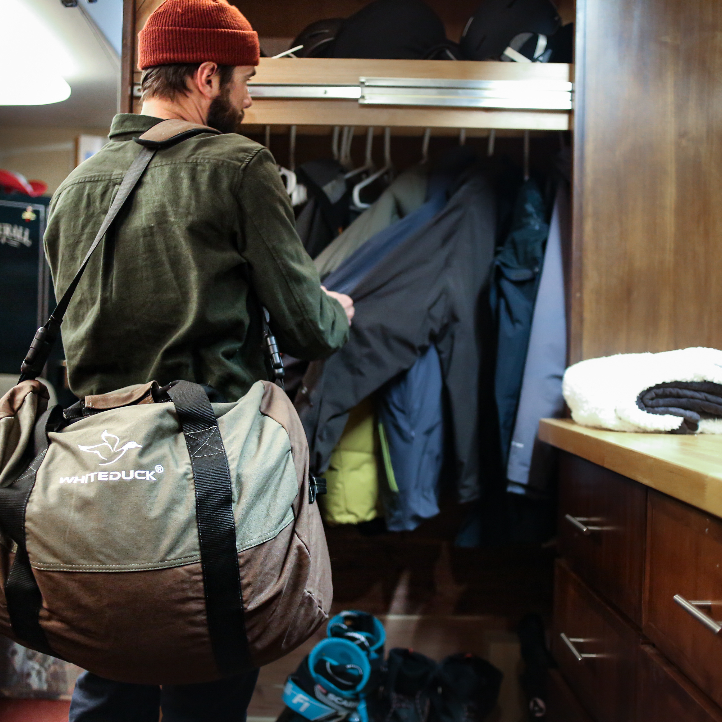 White Duck Filios Canvas Duffel Bag